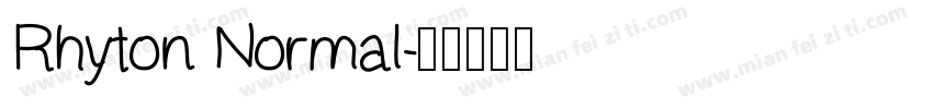 Rhyton Normal字体转换